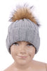 KID Detachable Fur Bobble Pom Pom Hat