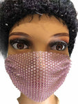 Diamante Crystal Face Covering Mask