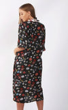 Maxi Long Floral Print Ruffle Sleeve Summer Holiday Kimono Jacket