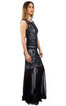 Sequin Embellished Fishtail Prom Evening Dress