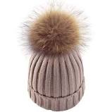 Detachable Fur Bobble Pom Pom Hat
