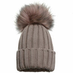 Detachable Faux Fur Bobble Pom Pom Hat