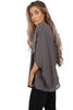 Oversized Sequin Beaded Embellished Chiffon Top