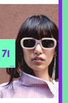 90s Vintage Small Square Sunglasses