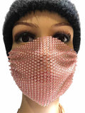 Diamante Crystal Face Covering Mask