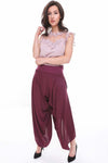 High Waisted Split Side Harem Pants