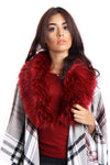 Faux Raccoon Fur Collar Scarf