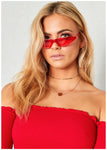 NEON Skinny Cat Eye Sunglasses