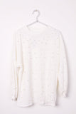 Knitted Jumper Top with Pearl