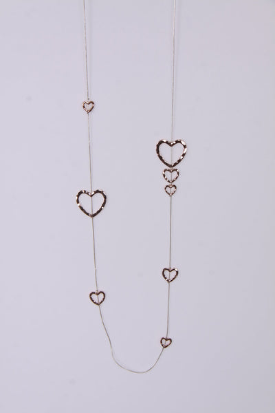Hearts Lagen Look Jewellery Womens Necklace