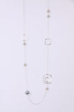 Square and Beads Lagen Look Jewellery Women Necklace