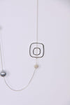 Square and Beads Lagen Look Jewellery Women Necklace