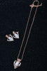 Rose gold heart new jewellery sets