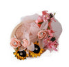 Small Floral  Grossgrain Diamante Clip on Fascinator