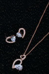 jewellery gift set rose gold