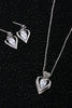 Silver Heart jewellery set 