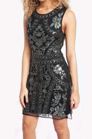 Sequin Embellished Round neck Party Dress