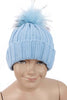KID Detachable Faux Fur Bobble Pom Pom Hat