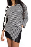 Asymmetric Striped Top