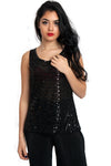 Beaded Embellished Vest Top