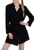 Chiffon Relaxed Waterfall Open Front Shoulder Tap  Jacket with Cape Back