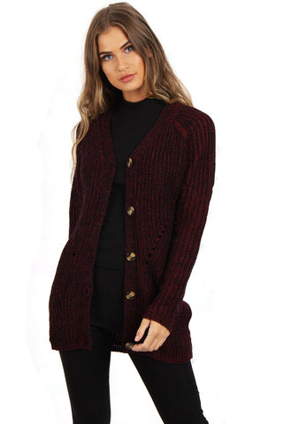 Chunky Knitted Button Cardigan