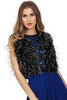 Cropped Long Fur Faux Fur Gilet