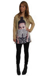 Diamante Long Sleeve Jumper With Face Print