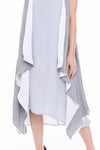 Double Layered Waterfall Floaty Sleeveless Waistcoat Jacket