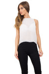 Embellished Beaded Halter Neck Sleeveless Top