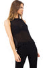 Embellished Beaded Halter Neck Sleeveless Top