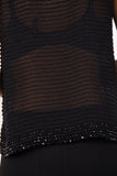 Embellished Beaded Halter Neck Sleeveless Top