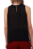Embellished Beaded Halter Neck Sleeveless Top