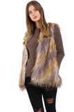 Faux Fur Shaggy Patch Gilet