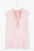 Faux Suede A- Line Swing  60's Style Capped Beaded Neck Sleeve Dress