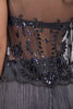 Floral Sequin Applique Cami Sheer Top