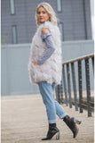 Fluffy Faux Fur Panel Gilet