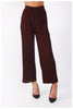 Full Length High Waist Pinstripe Pleated Culotte Trouser