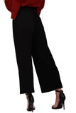 Full Length Thick Elasticated High Waist Pleated Culotte Trouser