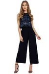 Full Length Thick Elasticated High Waist Pleated Culotte Trouser