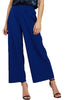 Full Length Thick Elasticated High Waist Pleated Culotte Trouser