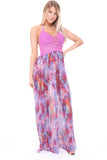 Tie-Dye Print Maxi Dress