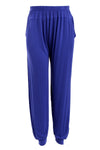 High Waisted Wide Leg Harem Pants with Pockets