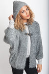 Hooded Soft Touch Knitted Cardigan with Sleeves