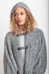 Hooded Soft Touch Knitted Cardigan with Sleeves