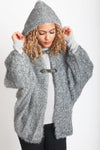 Hooded Soft Touch Knitted Cardigan with Sleeves