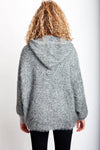 Hooded Soft Touch Knitted Cardigan with Sleeves