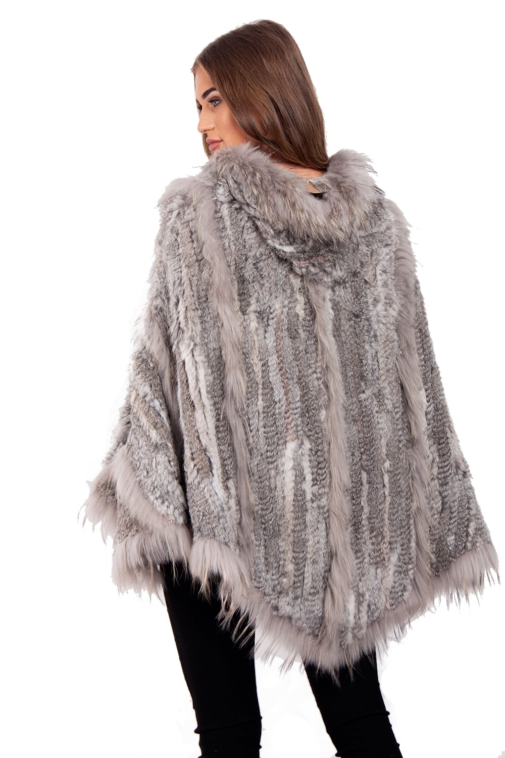 Rabbit fur cape sale