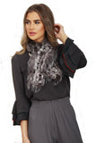 Knitted Fluffy Real Fur Scarf
