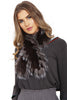 Knitted Fluffy Real Fur Scarf